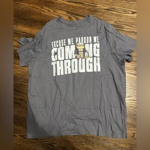 Disney Gray Graphic Tee with Character Design